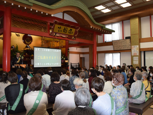 2支・北大阪布教区　婦人会の口唱教養会を実施する